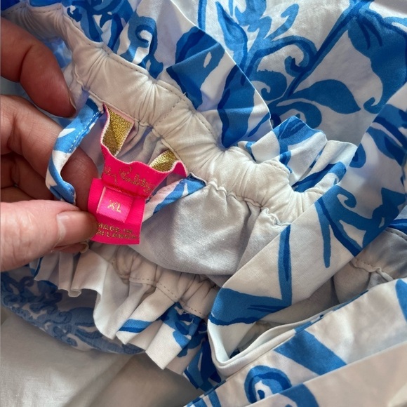 LILLY PULITZER JAMIELYNN OFF THE Shoulder Dress RESORT WHITE GLISTEN IN THE SUN - Picture 14 of 16